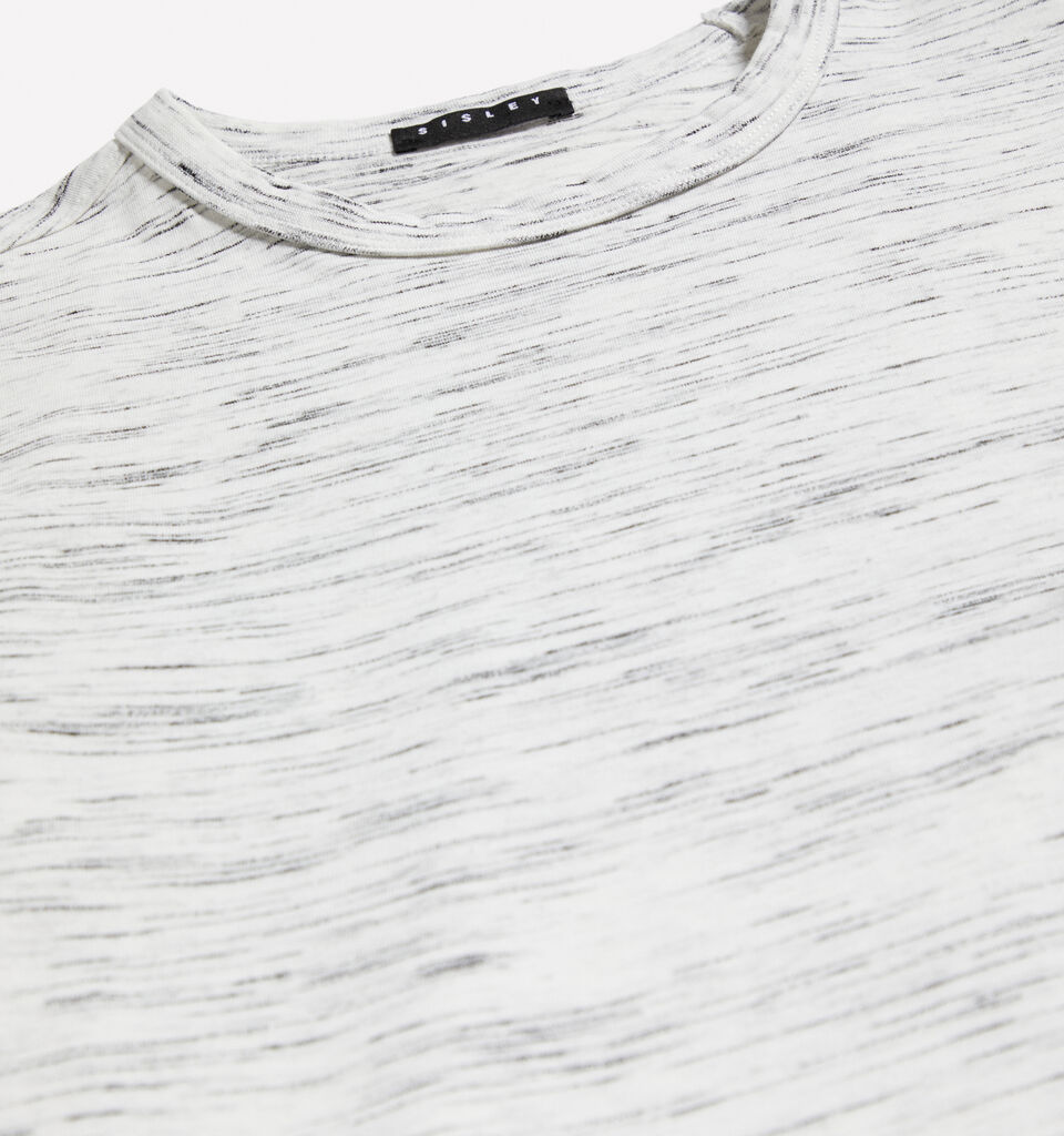 White slub t-shirt with graffiti effect print - boys' long sleeve t-shirts - White | Sisley Young image number 2